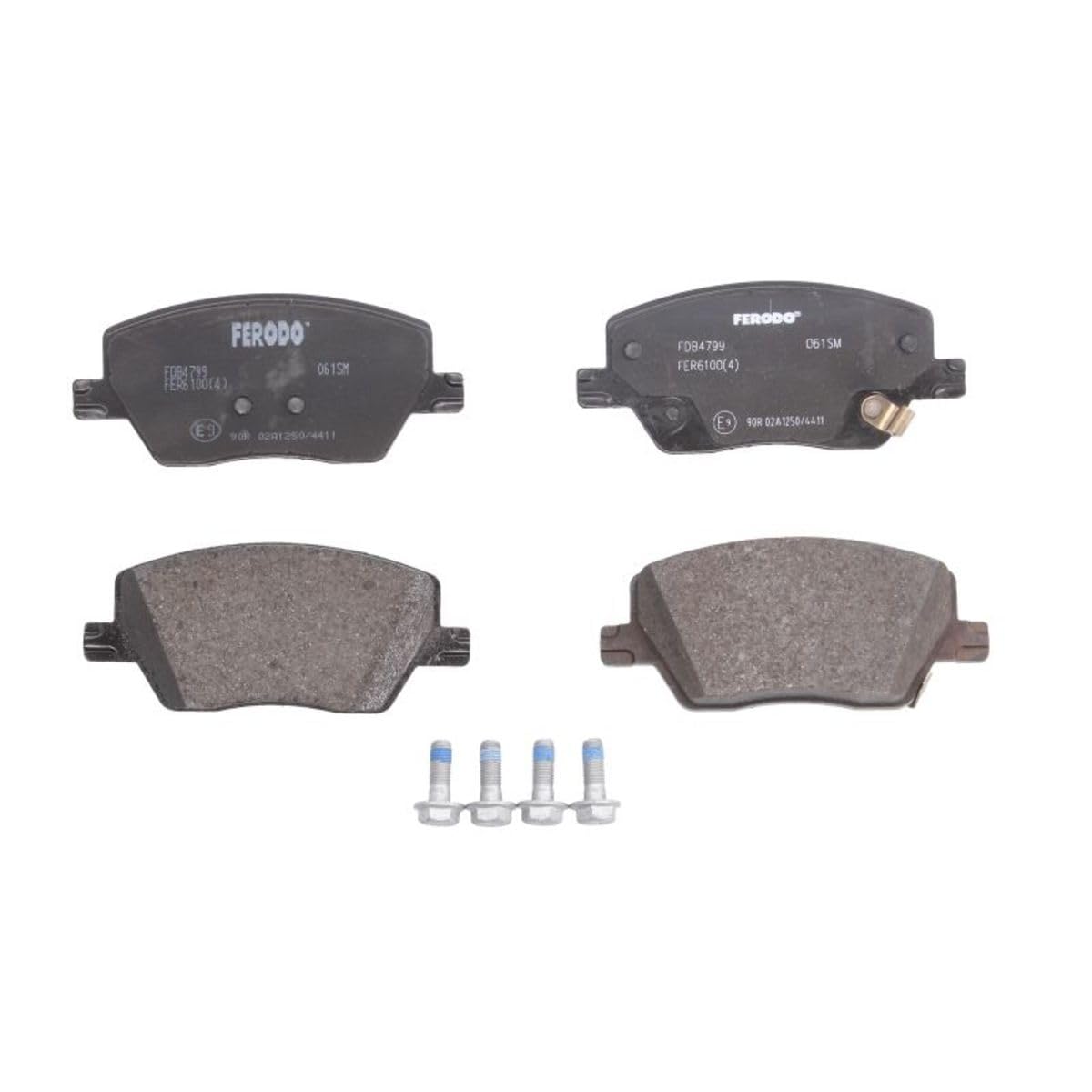 FERODO Kit pastiglie freni con segnalatore acustico usura con accessori FDB4799 Compatibilità con FIAT TIPO 2 volumi/Coda spiovente 356 TIPO Tre volumi 356 TIPO Station wagon 356