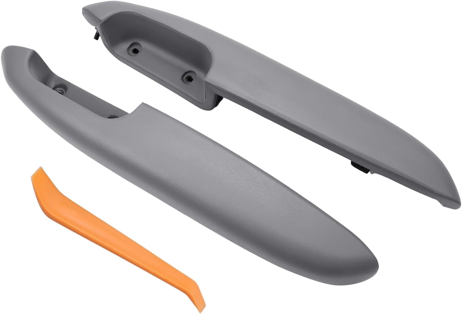 NewYall Pair Gray Interior Door Armrest Panel for C/K 1500 C2500 C3500 Tahoe Yukon 1995-2002 Grey Inner Front Left Driver and Right Passenger Side Handrail Rest 80979 80980 15961795 15961796