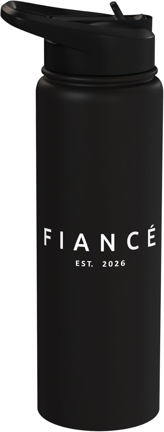 Fiancé Est. 2026 Engaged Future Husband Engagement Stainless Steel Insulated Water Bottle