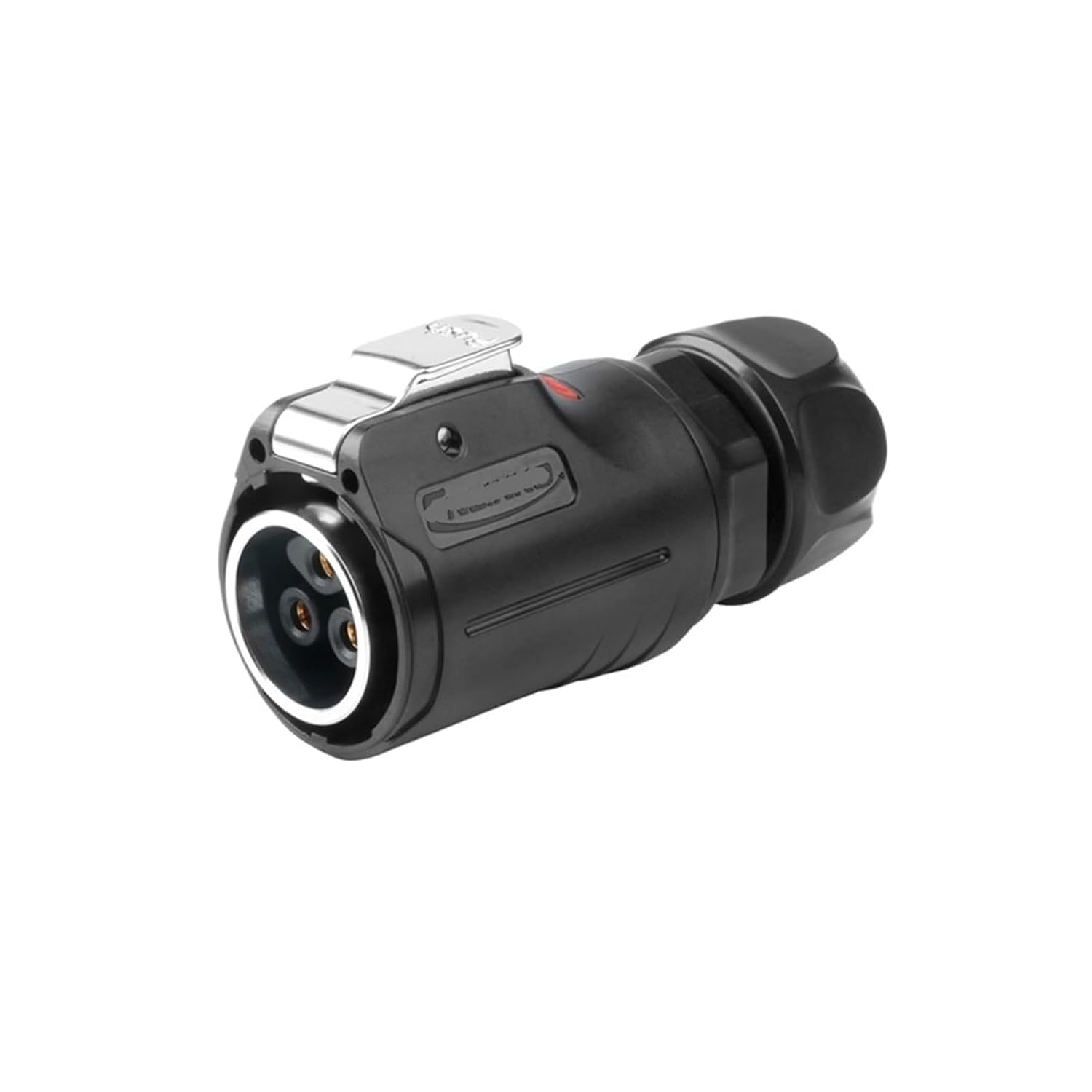 Aviation Male and Female Butt Connector 3-pin LP24 Screw Wiring Industrial Connector Lock Wire Style(Flange Public seat)