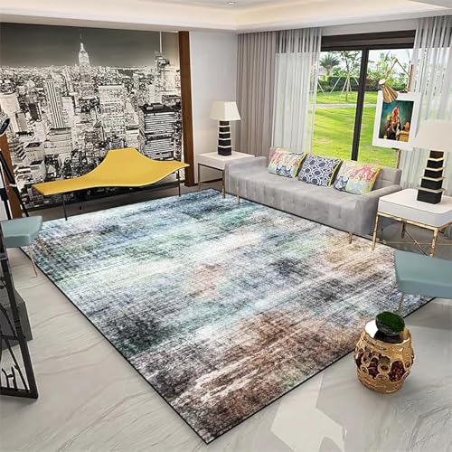 Tapis géométrique moderne en flanelle de qualité supérieure - 2