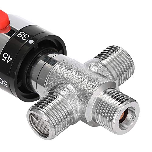 Romacci Válvula misturadora termostática ajustável para banheiro em latão Válvula de controle de tem