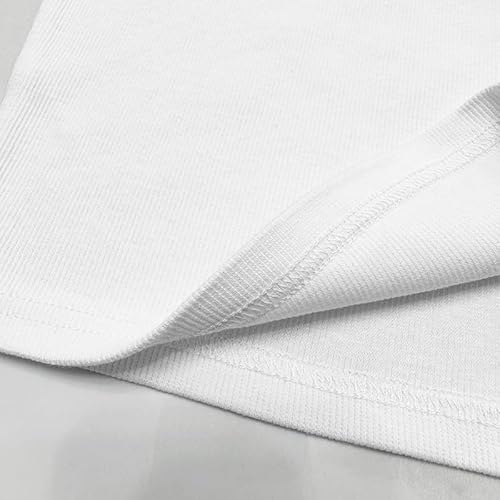 CITASHION 95% Cotton Ribbed Crop Tank Tops for Women Camisole Tops Slim Fitted Racerback Basic Cropped Tank Layering Shirts White M