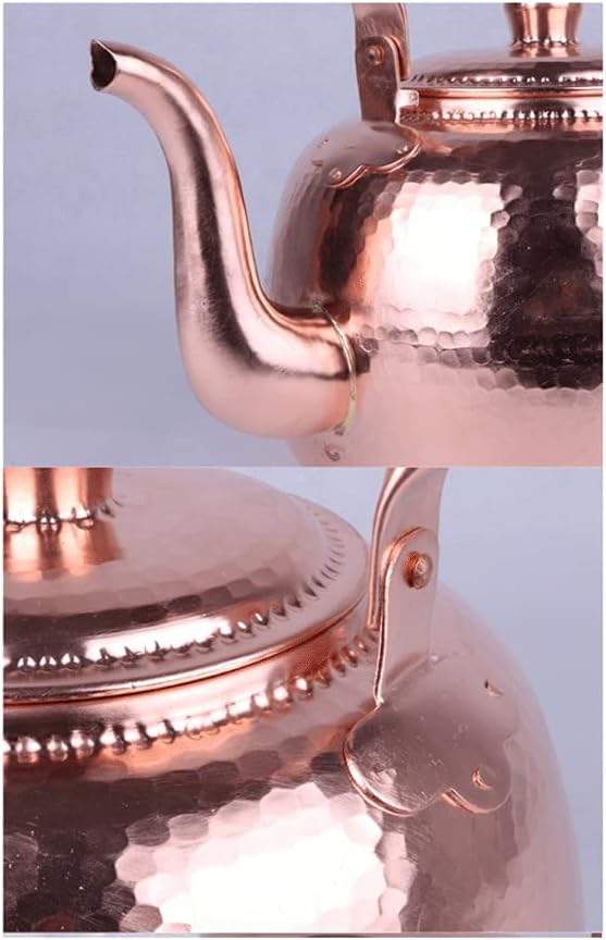 5L Copper Tea Kettle, Tea Pots for Stove, Coffee Kettle Teapots Coffee Servers Kettles Tea Machines