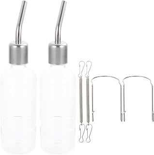 2pcs Hanging Water Bottle for Guinea Pigs and Ferrets No Drip