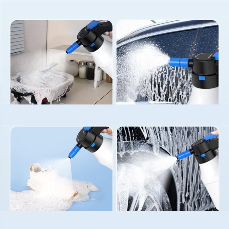 Applies to 1.5L Car Electric Foam Sprayer Spray Bottle Car Cleaning Washing Handheld Watering Garden Plant Home Garden Car Beauty(Style B 1.5L)