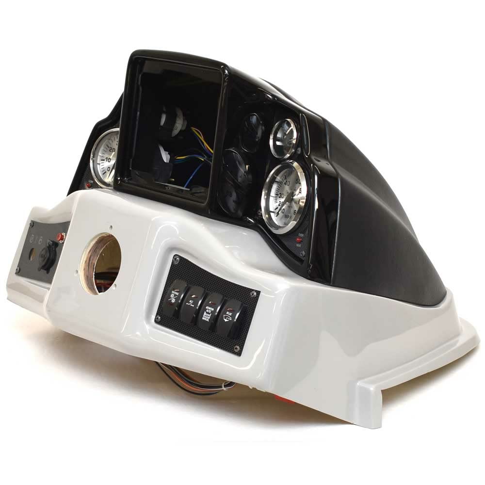 G3 Boat Gauge Dash Panel Console | Black/Gray Plastic