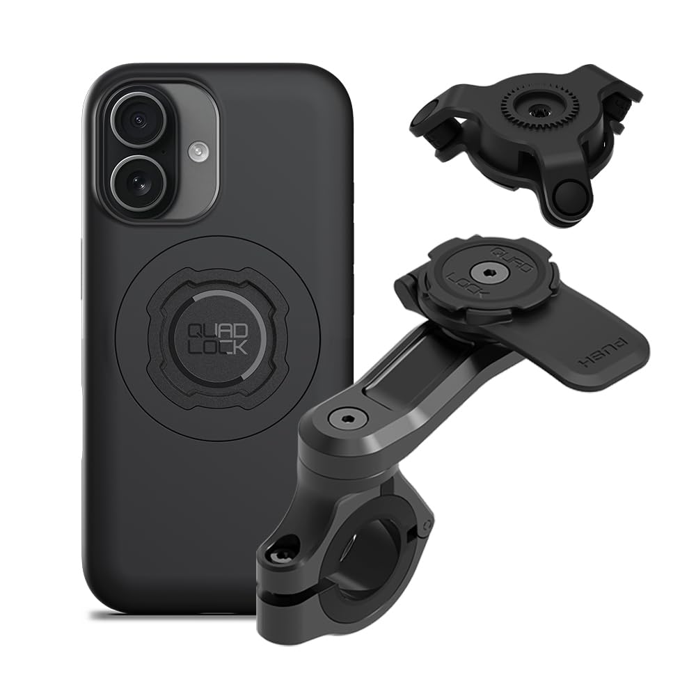 QUAD LOCK Soporte de Teléfono para Manillar de Moto Pro con Amortiguador de Vibraciones y Funda mag para iPhone 15 Pro MAX — view 12