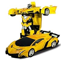 Amazon.co.jp: 変形玩具車 リモコンカー ロボット ラジコン 遠隔操作