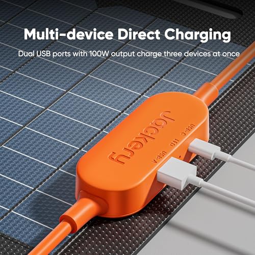 Jackery SolarSaga 100W Air Solar Panel, 23% Conversion Efficiency Bifacial Panels, IP65 Waterproof, Foldable and Portable Solar Charger for Power Stations, RVs, Camping, Off-Grid Life, and PV Charging - Image 5