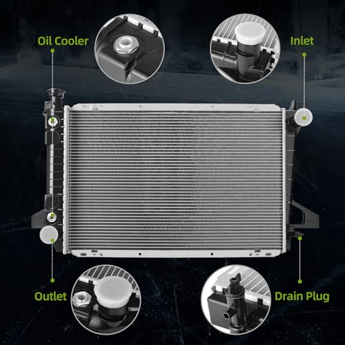AUTOSAVER88 Radiator Compatible with 1985 1986 1987 1988 1989 1990 1991 1992 1993 1994 1995 1996 Ford F-150 1985-1997 F-250 F-350 Bronco 5.0L 5.8L V8 by AUTOSAVER88 - Image 3