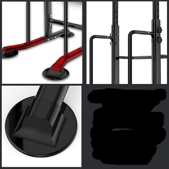 Adjustable Power Tower Dip Station Pull Up Bar Push Up Workout Abdominal Exercise Home Gym Tower For Indoor Training Body Workout Dip Station Bars Parallel Stand,