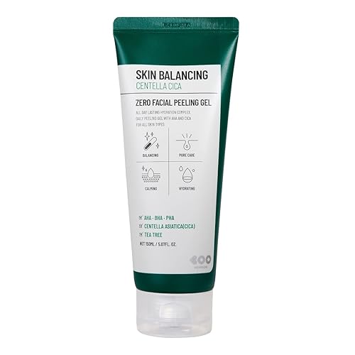 DEARBOO Skin Balancing Centella Cica Zero Facial Peeling Gel (5.07oz) - Natural Ingredient, Trouble Care, Skin Barrier, Exfoliate, Soothing,