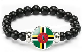 National Flag Bracelet Elastic Rope Beaded Bracelet Support Your Country Travel Souvenir Gifts for Men Women