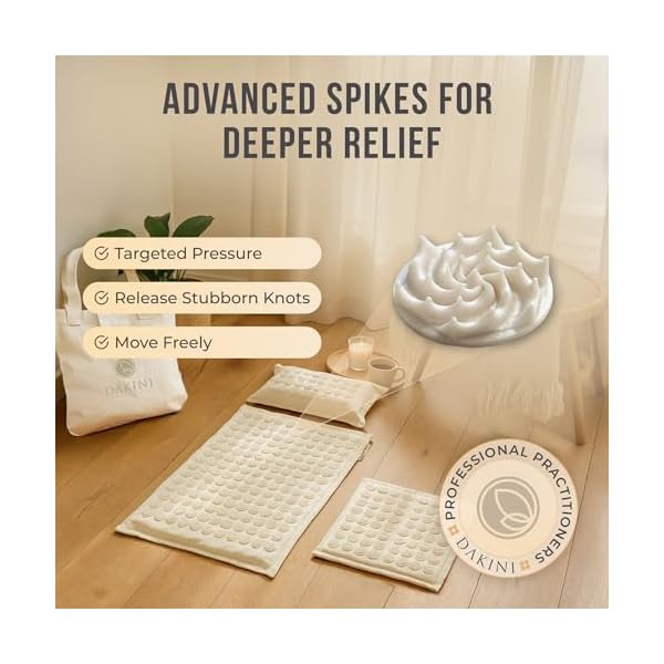Acupressure Mat and Pillow Set with Mini Pad – Full Body Pain Relief - Image 3