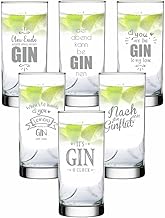 Set of 6 Gin • At the end everything makes a gin • the evening can begin • You Are The Gin to My Tonic •It's Gin o'clock • After Me the GINflut • When Life Hands You Lemons Make a Gin and Tonic