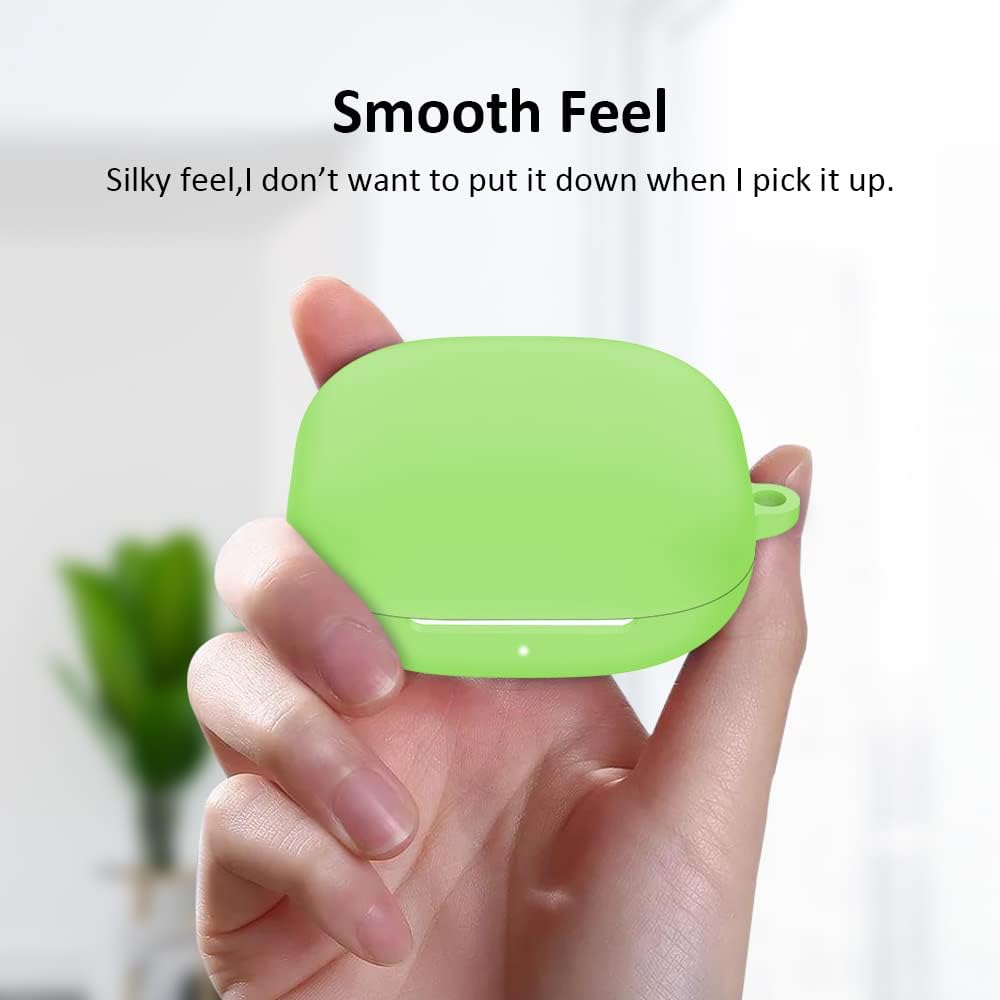 Beat Fit Pro Case Cover Replacement for Apple Beats Fit Pro 2021 New Wireless Earbuds Headphone, Soft Silicone Skin Protective Sleeve Accessory Green Glow in Dark - LEFXMOPHY