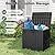LHBGO 32 Gallon Deck Box Lockable Resin Indoor Outdoor Storage Box waterproof Outdoor Container for Patio Furniture, Pool Accessories, Cushions, Garden Tools, Sports Equipment