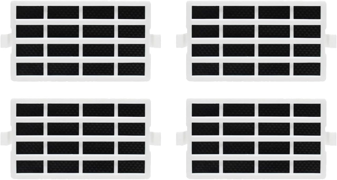 4-Pack Refrigerator Air Filter for KitchenAid Models KRFF507HPS02 KRFF507HPS03 KRFF507HPS04 KRFF507HWH KRFF507HWH00 KRFF507HWH02 KRFF507HWH03 KRFF577KBS01 KRFF577KPS01 KRFF577KPS02 KRFF707EBS00