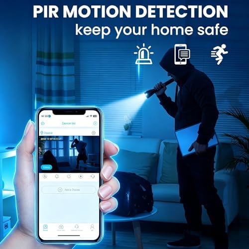 YKJNH 2026 Powerless 4K HD Mini Security Camera, Wireless WiFi Indoor Nanny Cam with Night Vision, Motion Detection, Remote Viewing and 100 Days Battery Life - 4