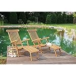 Manhattan Deckchair aus Teakholz