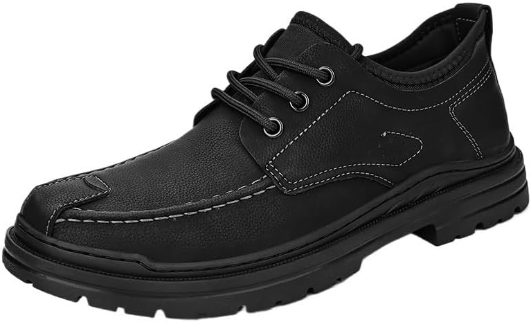 Men's Outdoor Sports Shoes Casual Rubber Shoes Low-top Lace-up Round-toed flat-bottomed Non-slip Comfortable Breathable Oxford Shoes for Men