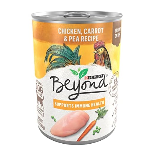 Purina Beyond Chicken, Carrot and Pea Ground Grain Free Wet Dog Food Natural Pate with Added Vitamins and Minerals - (12) 13 oz. Cans