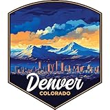 Denver Colorado Design A Souvenir Decorative Flat Magnet 2-Inch