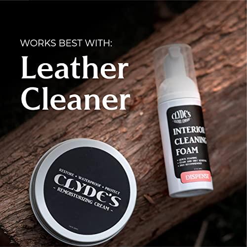 Clyde's™ Leather Conditioning Cream | All Natural, Non Toxic Formula | Restore & Repair Sofas, Car Seats, Shoes And More #TOP4