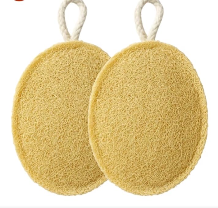 Natural Sun Dried Bath Loofah, Body Sponge & Scrubber for Men & Women | Organic Luffa for Bath Shower Skin Exfoliation (Pack of 2) by AURA WITH AROMA-image-17