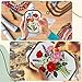BrightRow 6 Pcs Large Embroidery Hoop Set Decorative Imitated Wood Display Frame Cross Stitch Hoop Ring for Art Craft DIY Sewing and Hanging Ornaments Decor(Rectangular,15+20+26 cm)