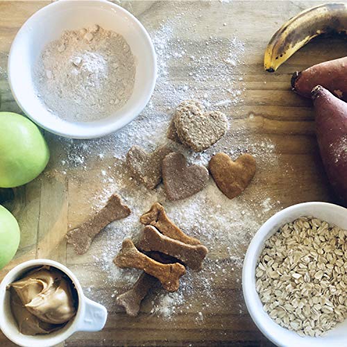 Hapinest Make Your Own Homemade Dog Treats Kit - Dog Bone Cookie Cutters, 24 Gift Bags and Tags, Dog Biscuit Roller, and 3 All Natural Dog Treat Recipes - Thumbnail 4