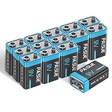 LCLEBM 9V Batteries (14 Pack) 9 Volt Ultra Long-Lasting Alkaline Power Batteries 6LR61 Disposable Ba