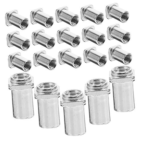 FAVOMOTO Floor Drum Accessory 20pcs 6mm Drum Lug Nut Replacement Tom Lug Swivel Nuts Made of Iron
