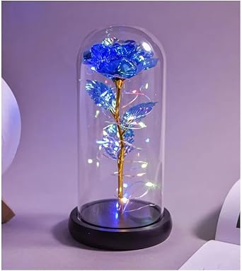 Peri Led I kl  Solmayan Mavi Sonsuzluk G l  Fanuslu Gece Lambas