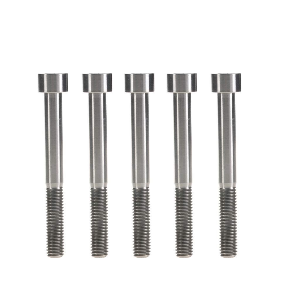 DWAMMEBRS Bolt DIN912 M8x15 20 25 30 35 40 45 50 60 70mm Cap Head Hex Socket Screw Pitch 1.25mm Pack of 5(Titanium,M8x70mm)