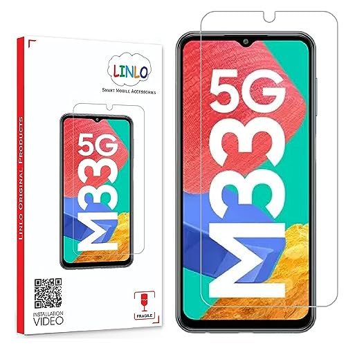 Image of Tempered Glass Screen Guard Compatible for Sam sung M14 /M13 /M33 5G /M04 /M32 5G /M42 /A14 /A34 /A13 /A32 5G /A22 5G /A42 /F23 /F14 5G /F04 /F13 /F42 5G /F22 /F12 /F02s /A03 /A03s /A04s /A04e /A04 Core /A03 Core /A02 /A02s /M02 /M02swith Full Screen Coverage;(Transparent),Pack of 1