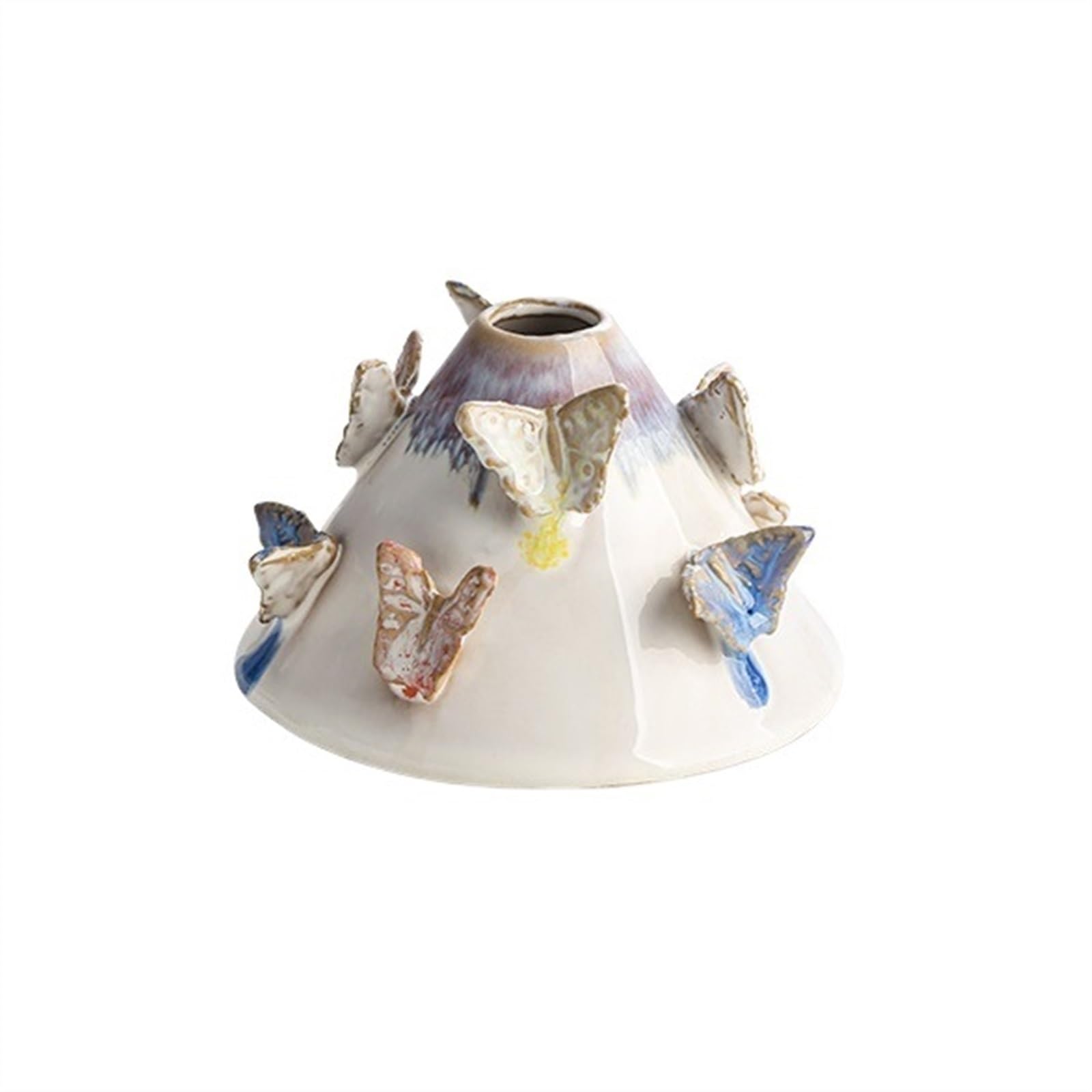 Bzgpmfud B Vase Desktop Flower Handmade Decorations Ceramic Creative Handicrafts Hydroponic Sets(B)
