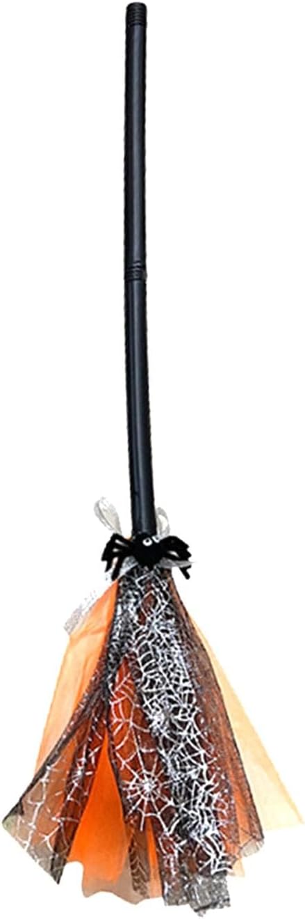 THE STYLE SUTRA® Witch Broom Photography Club Kids Props Carnivals Witch Broomstick Orange | 1 Witch Broom