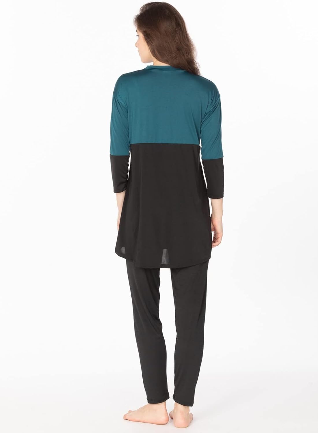 Women's 2-Piece Swimwear with UPF 50+ Sun Protection, Modest Swimwear for Women with Full Coverage Swim Top and Leggings