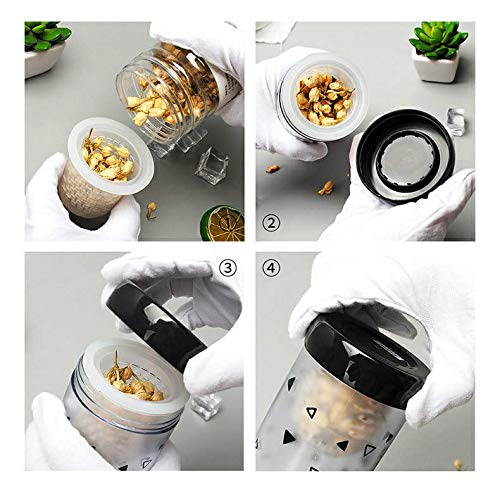 CherryBox 3D Bear shape cap | Tea Cup with removable bottom Infuser - 350 ml | Random colour - 1 pc 3