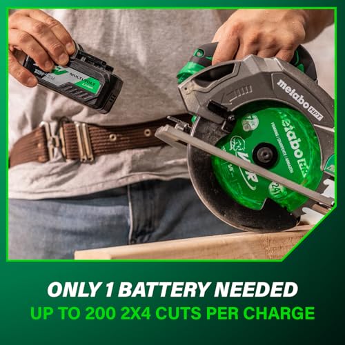 Metabo HPT 18V MultiVolt 7-1/4 Inch Cordless Circular Saw, High Torque, Lightweight Design, Up to 200 2x4 Cuts/Charge, Accepts 18V and 36V MultiVolt Metabo HPT Batteries, Tool Body Only, C1807DAQ4 thumbnail 9