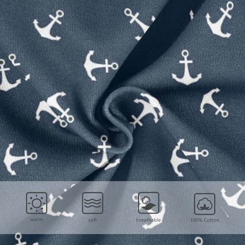 Boys' Exclusive Briefs Toddler Underwear 95% Combed Cotton Boxerbriefs 2T Blue Anchor Pattern 413