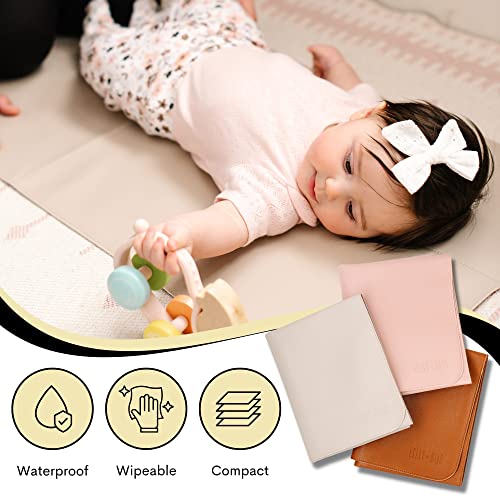 Changing Pad (16 X 30), Vegan Leather Baby Wipeable Changing Mat Portable Changing Pad Diaper Leather Changing Mat - Foldable Changing Mat - Changing Mat Baby Station (Primrose) #TOP5