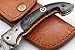 SHINY CRAFTS Handmade Damascus Pocket knife, Folding knife with liner lock, Camping Knife, Hunting knife with Premium Leather Sheath (FK-00)