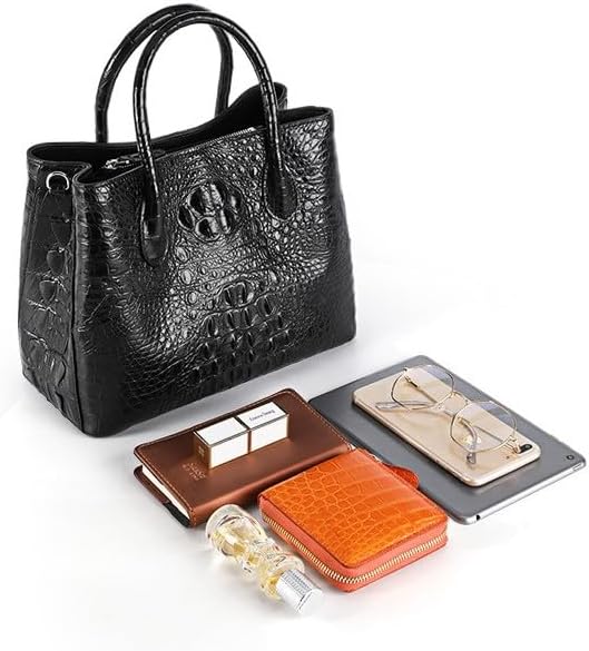 100% Genuine Crocodile Leather Women Handbag Real Alligator Skin Shoulder Bag Luxury Tote Bag Crossbody Bag