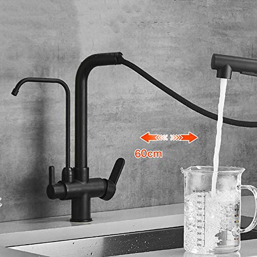 Mitigeur évier rotation à 360 ° et distributeur d'eau pure intégré - 6