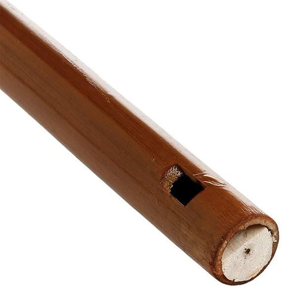 Traditional 6 Hole Bamboo Flute Clarinet Student Musical Instrument Wood Color