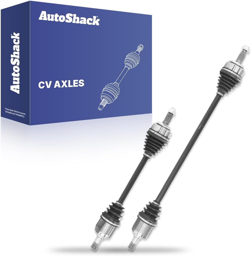 AutoShack Front CV Axle Shaft Assemblies for Honda Accord 2007 | CV Axle Shaft Assemblies Driver & Passenger Side, direct-fit replacement for Honda, Accord 2003-2007, FWD L4 2.4L
