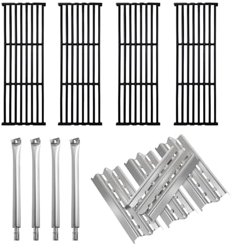 Grill Replacement Parts for Broil King Baron 320 Baron 340 Baron 420 Baron 440 Baron 490 Baron 540 Baron 590, 9221-64 6023-89 6120-64 9221-54 etc, Accessories with Grill Grates, Heat Plates, Burners